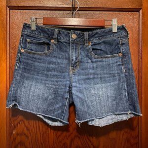 American Eagle Classic Midi Denim Shorts